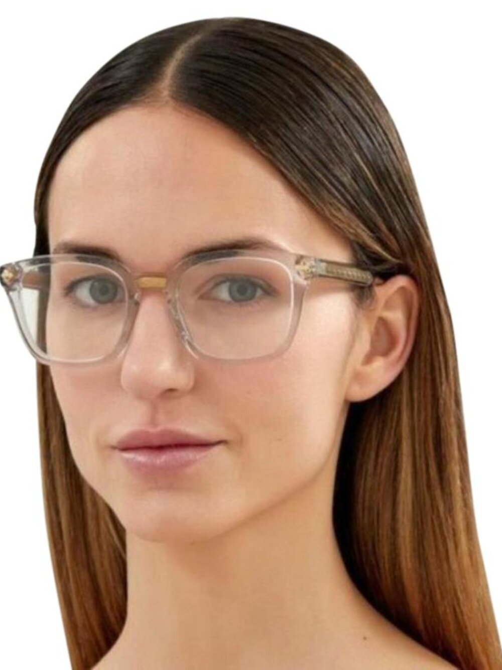 Gucci GG0184S 001 Sunglasses Transparent Square Frame, Photochromic Lenses